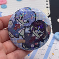 Cyber besties pin badge button