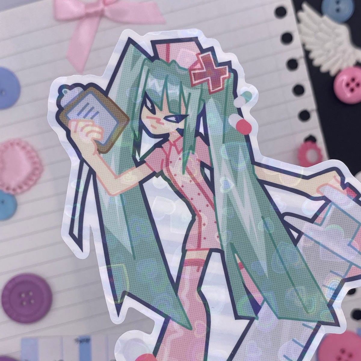 Cyber nurse vinyl sticker