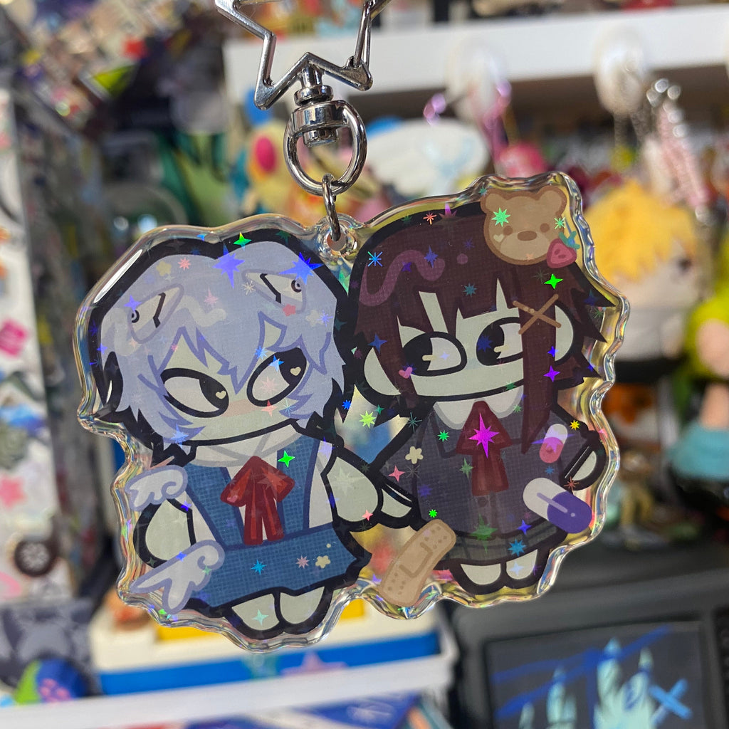 Cyber Besties keychain