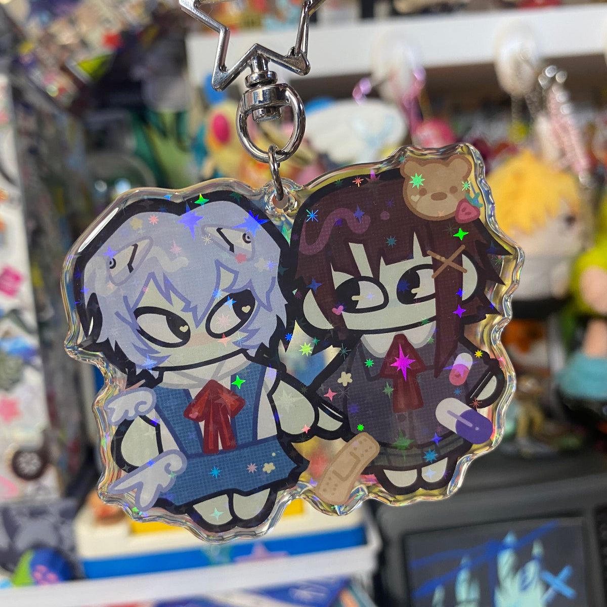 Cyber Besties keychain