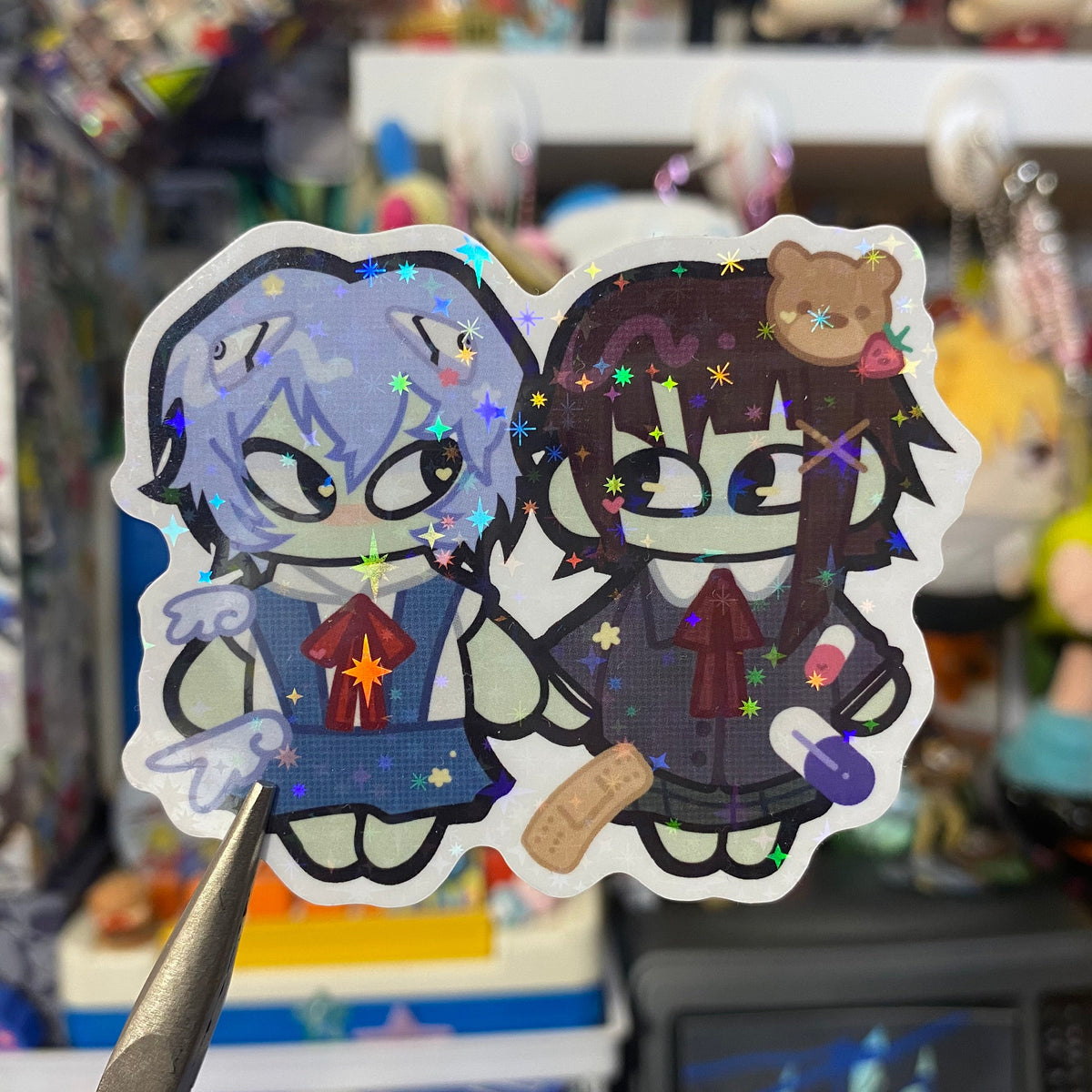 Cyber besties vinyl sticker
