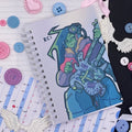 Alien girl mini sticker book