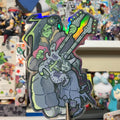 alien girl sticker holo
