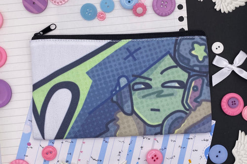 Alien girl zip pouch
