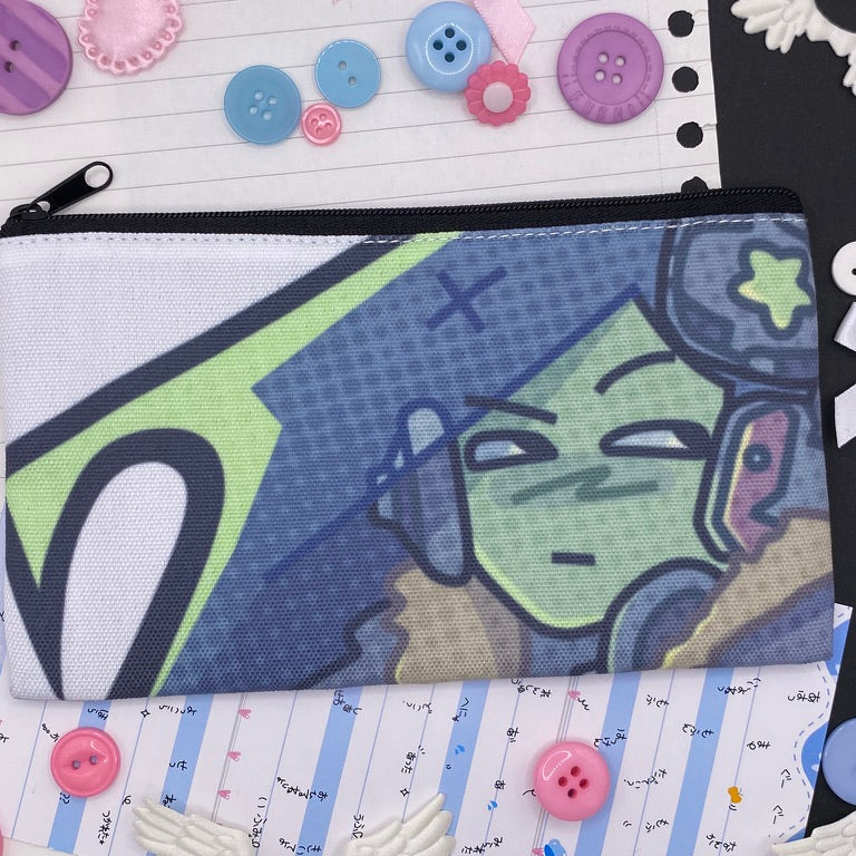 Alien girl zip pouch