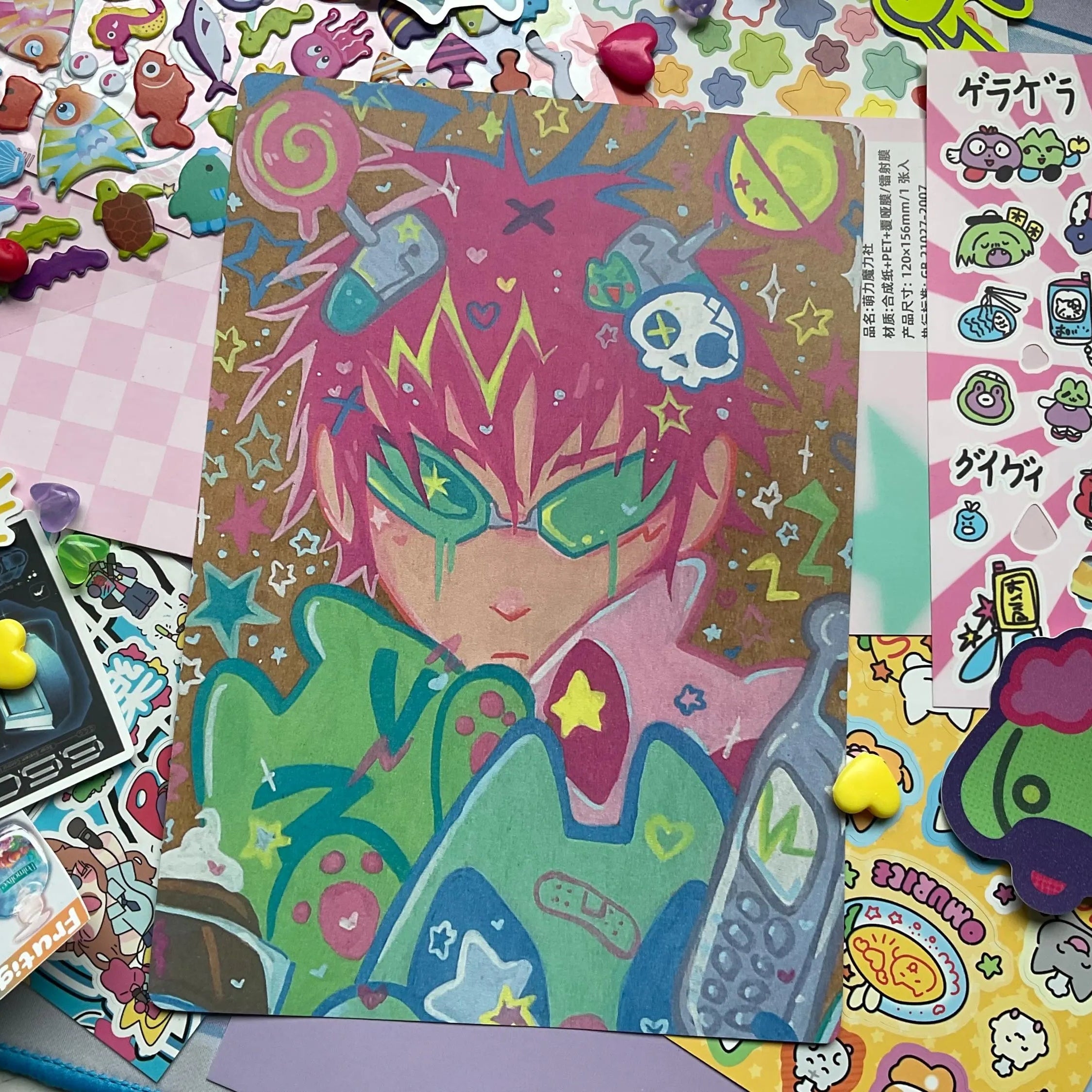 Alien buddies print
