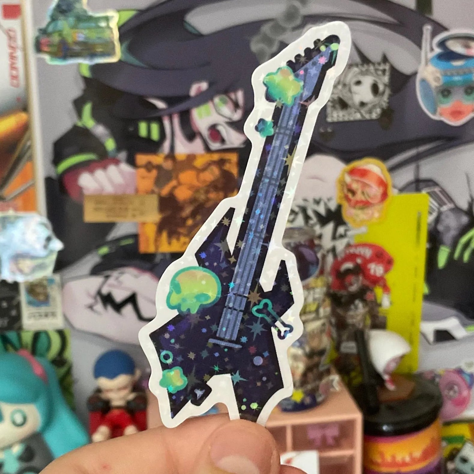 Rockstar Duo, Guitar glitter sticker set