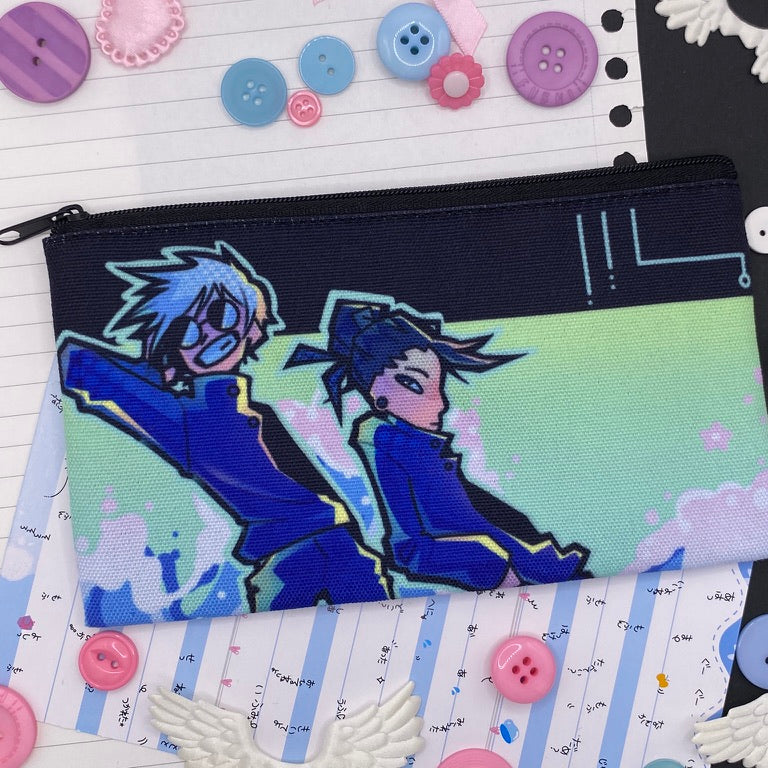 blue buddies zip pouch