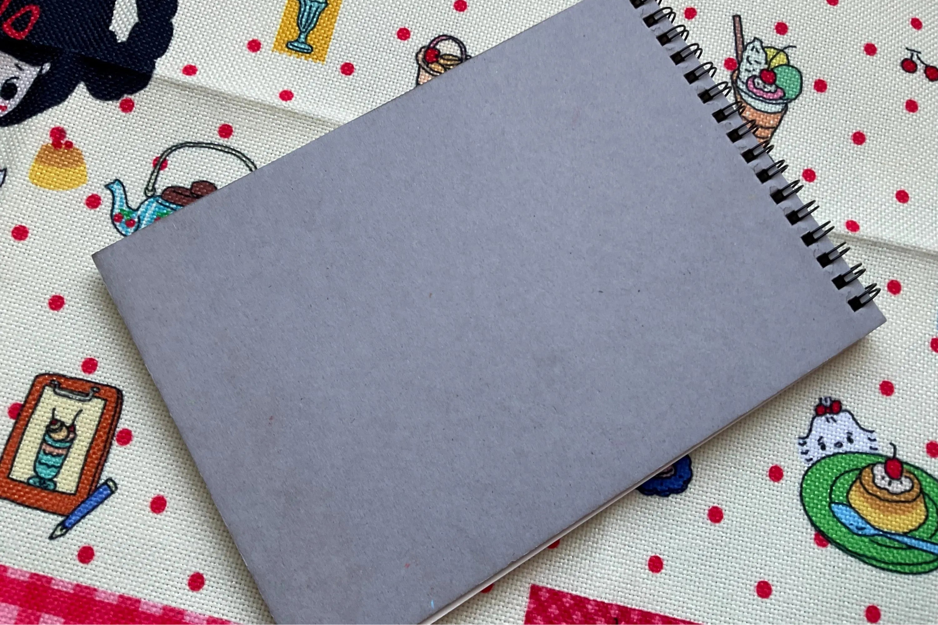 back of scetchbook