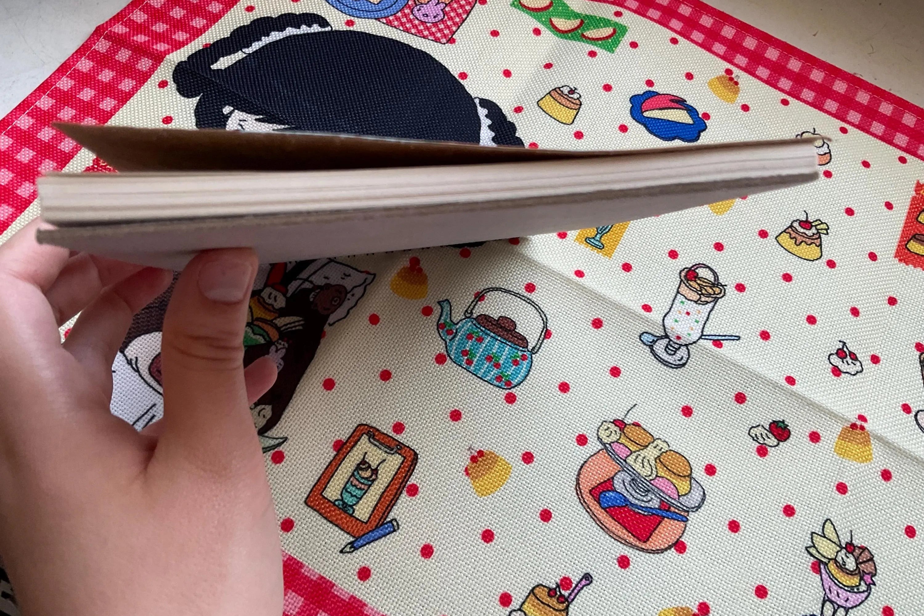 side of sketchbook