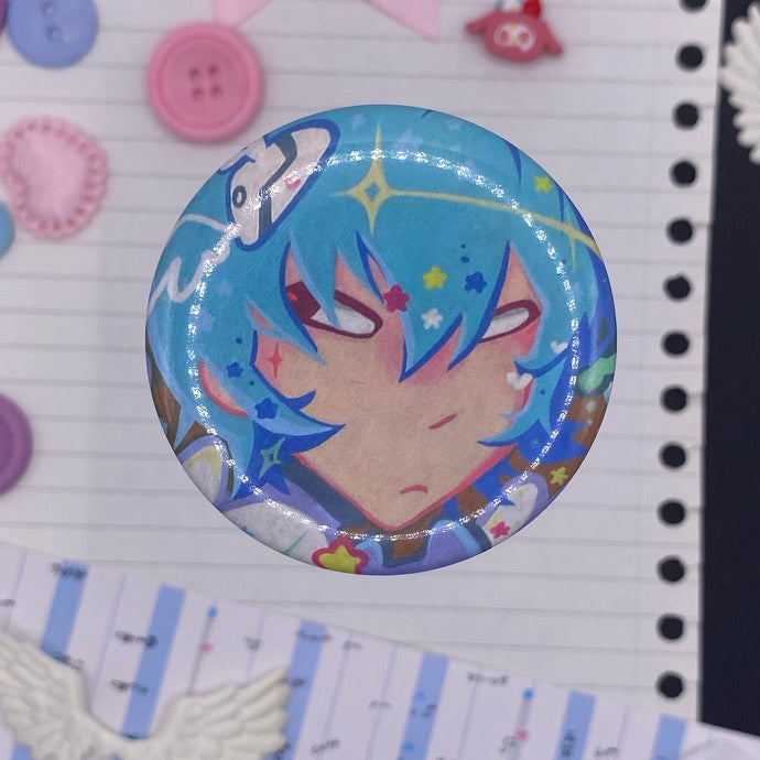 Cyber angel badge pin