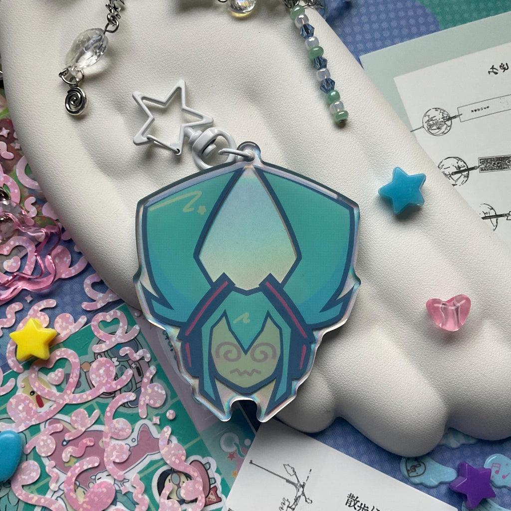dizzy singer keychain