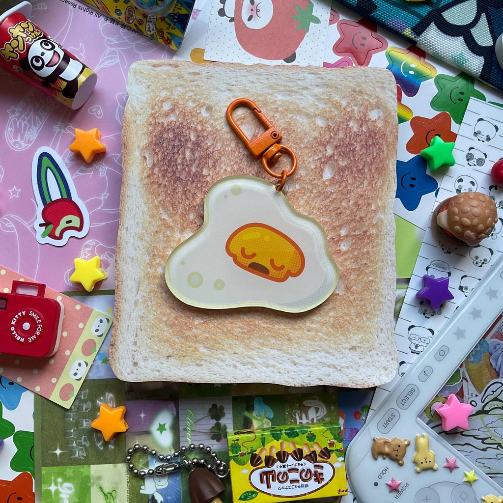 Egg dog keychain
