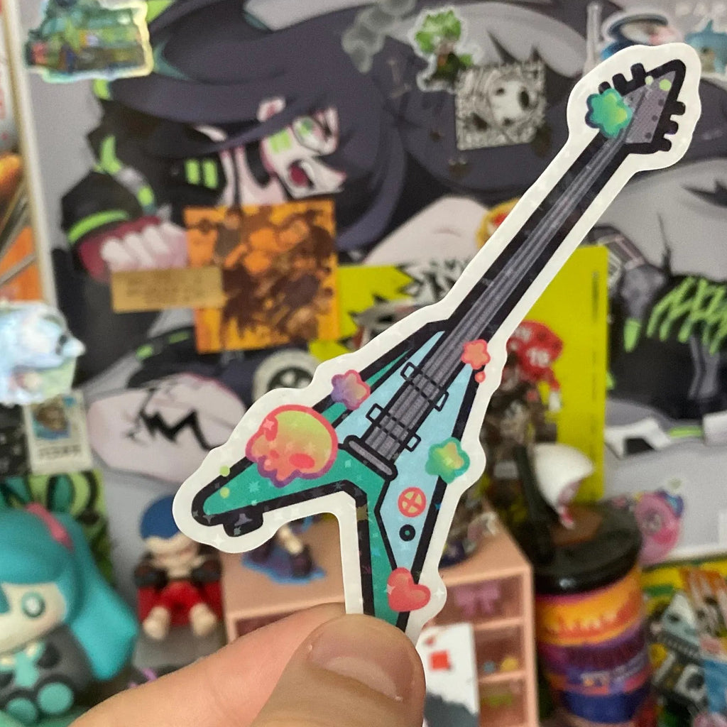 Rockstar Duo, Guitar glitter sticker set
