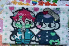 psychic buddies on zip pouch