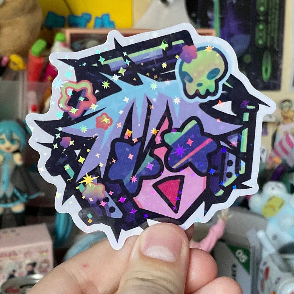 star eyes headshot sticker