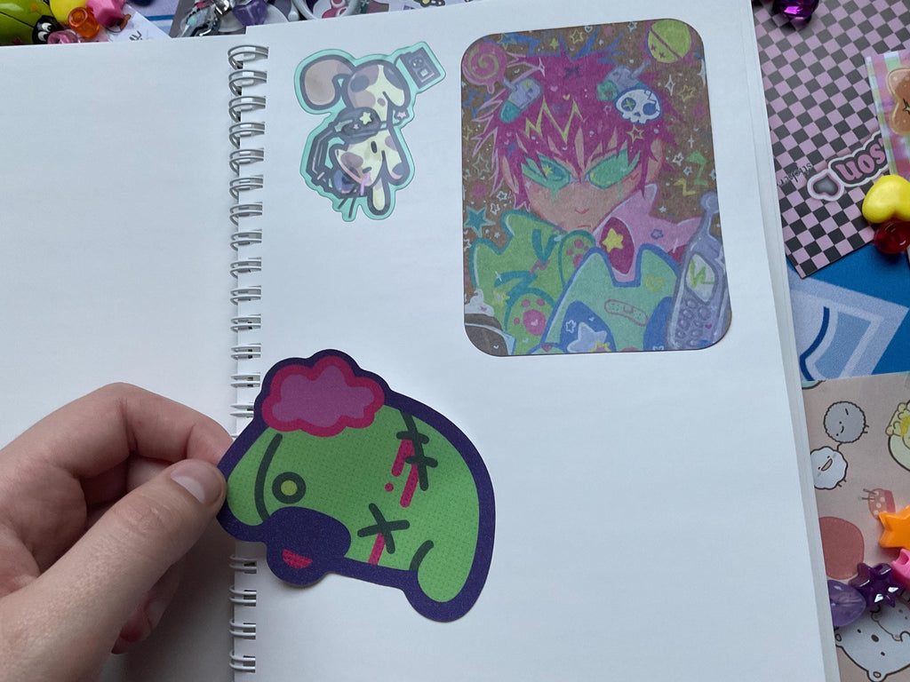 Alien buddies A5 sticker book