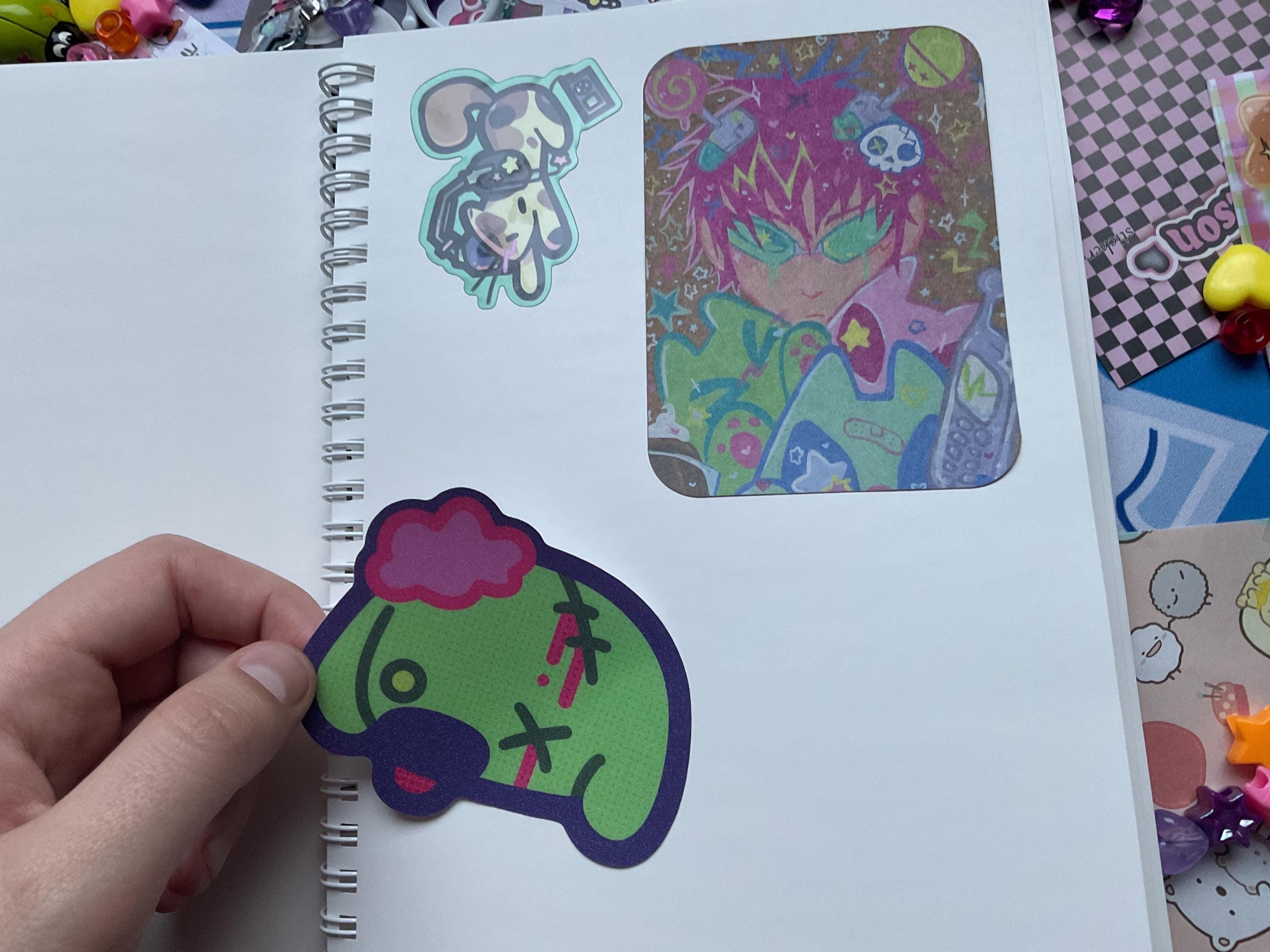 Cyber Angel A5 sticker book