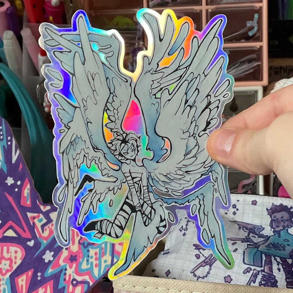 Winged Pilot holo sticker