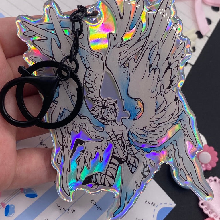 winged pilot keychain