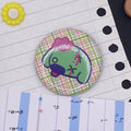 Zombie dog pin badge button